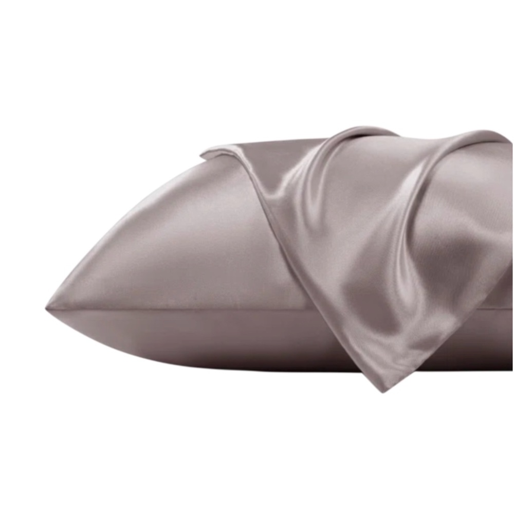 2pc BEDSURE Solid Satin Pillowcase Set Dusty Rose King